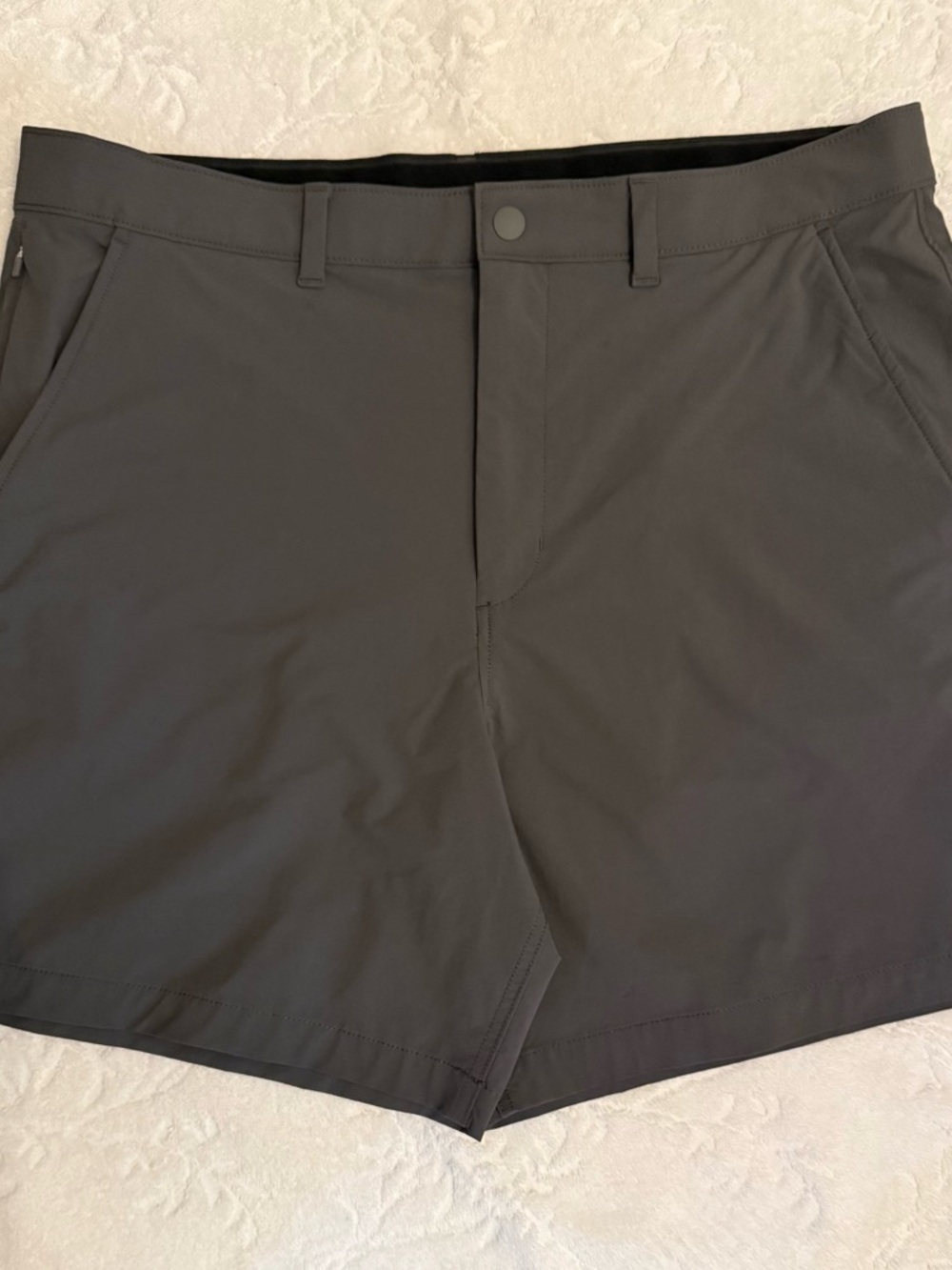 American Eagle Outfitters Men's Dark Gray Flat Front Shorts